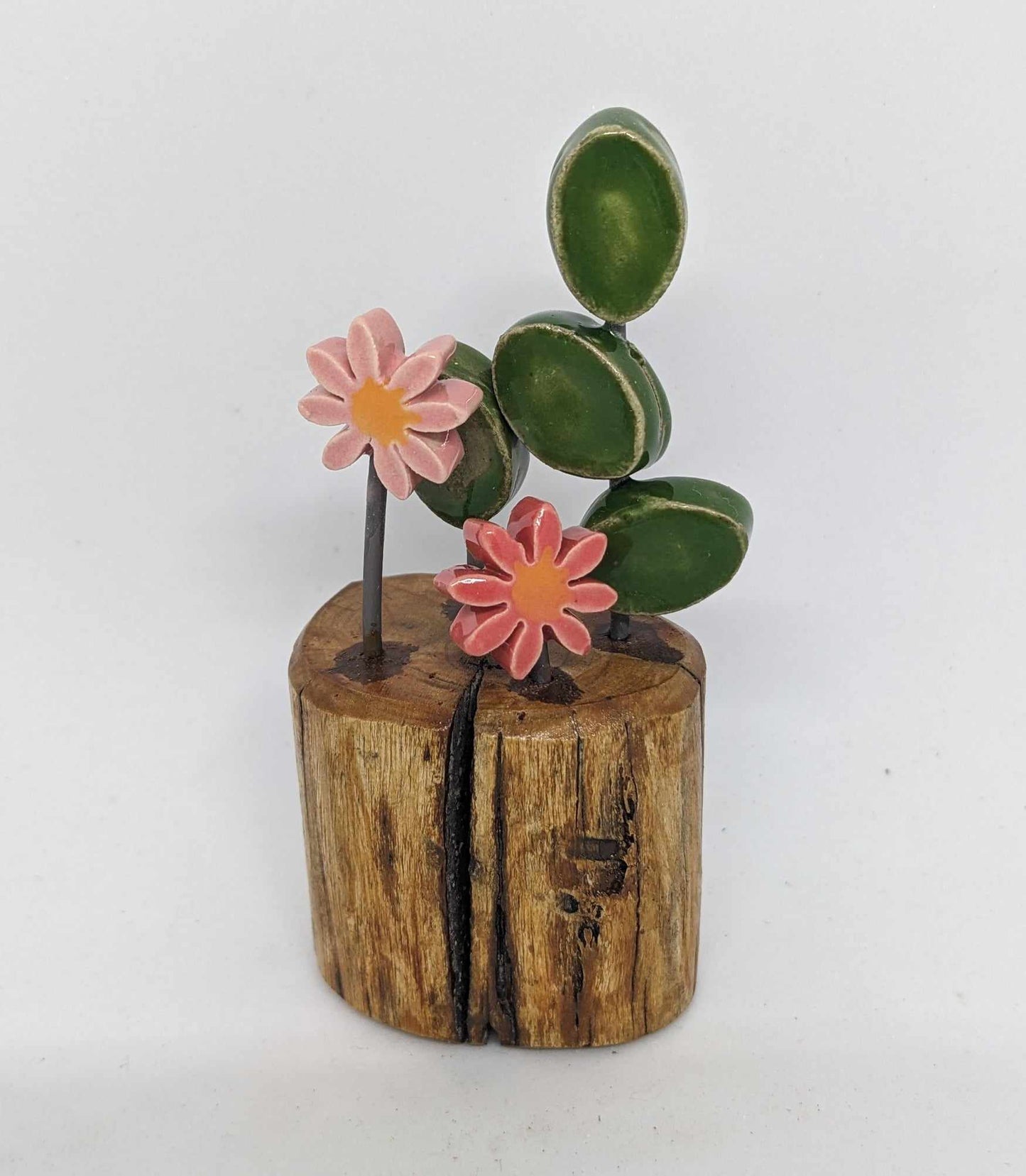 Little Pink Daisy Ceramic Ornament