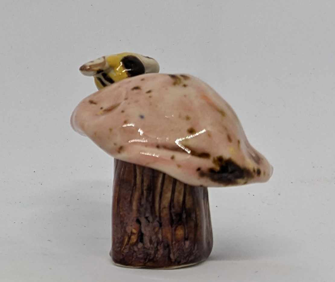 Mushroom with Bee Incense Burner