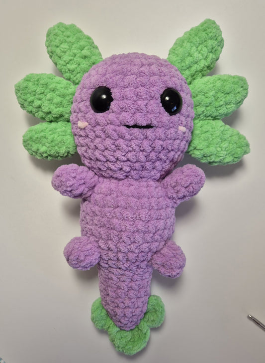 Lavender crochet Axolotl