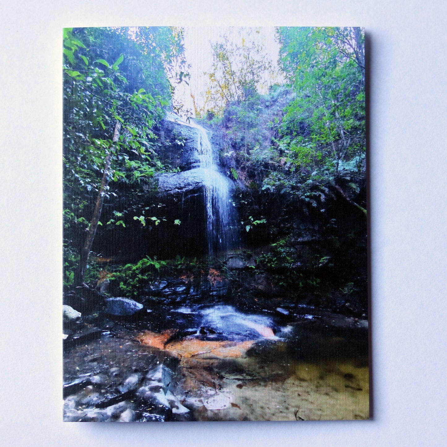 Waterfall in Forest Card: Faith