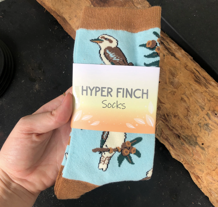 Kookaburra Socks (Light Blue) – Eco Soul Collective