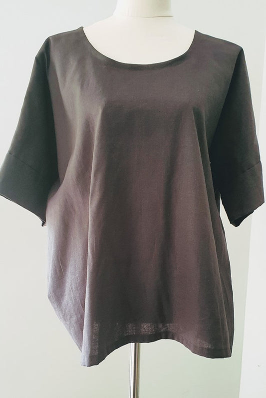 Rhodanthe Top - Grey Hemp