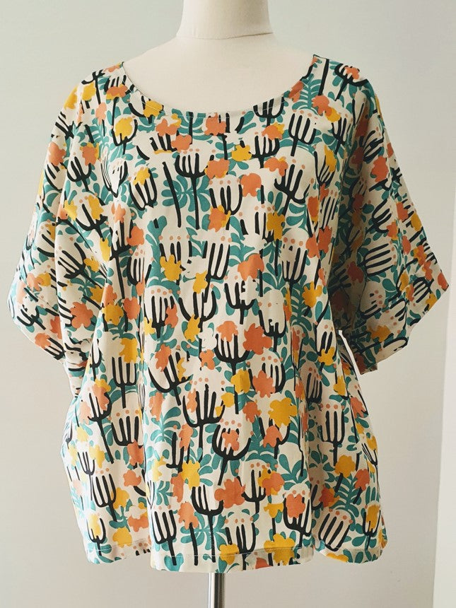 Rhodanthe Top - Summer Surprise Print XL