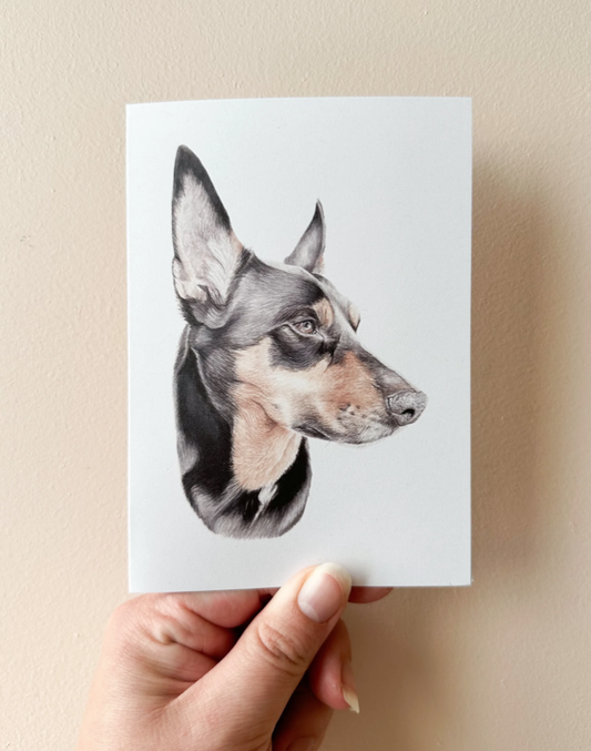 Dusty the Kelpie Card