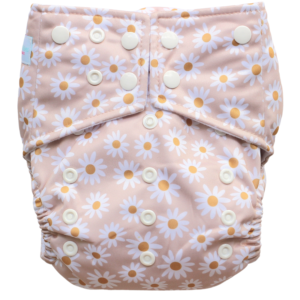 Buttercup daisies cloth nappy