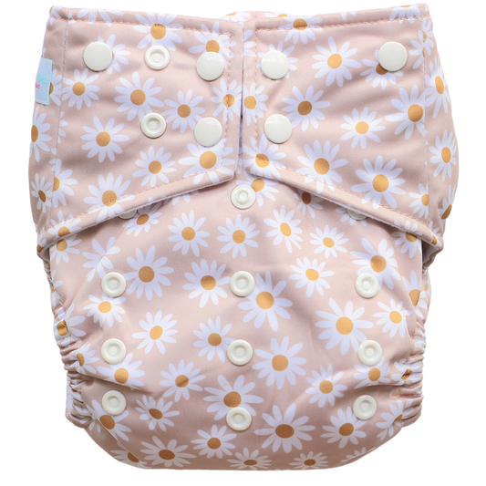 Buttercup daisies cloth nappy