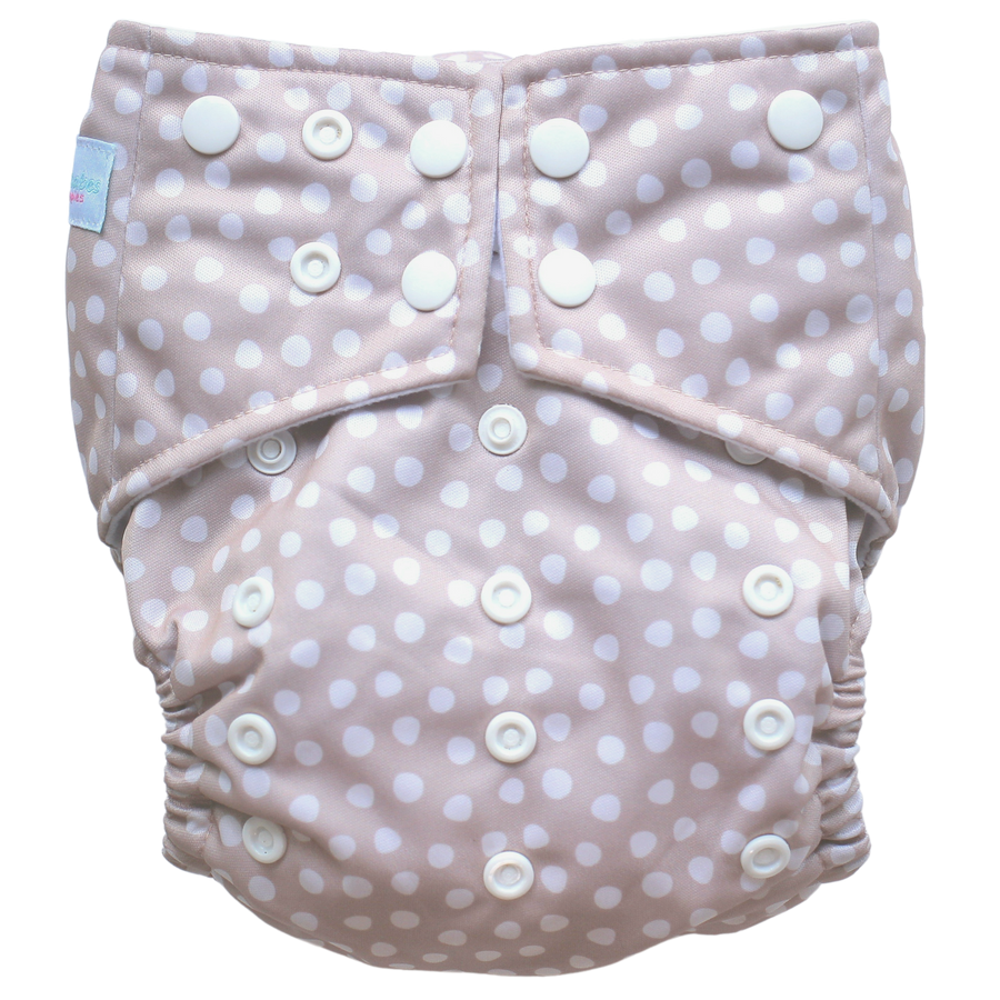 Dotty cloth nappy