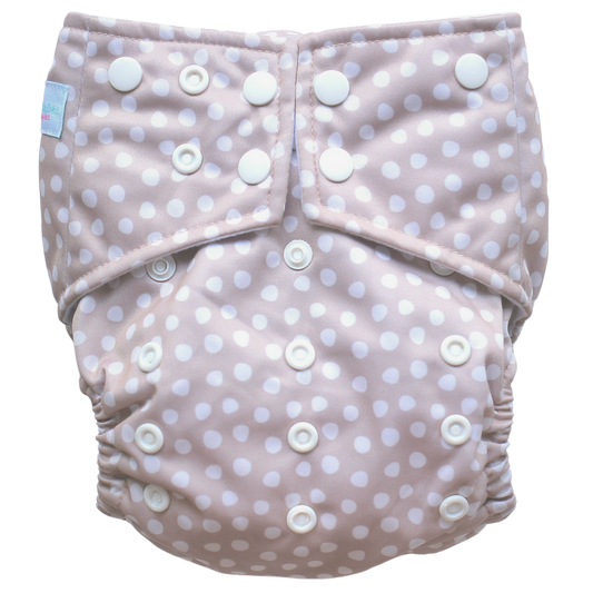 Dotty cloth nappy