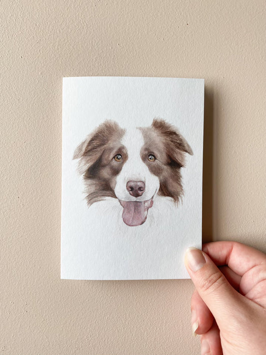 Tully the Border Collie Card