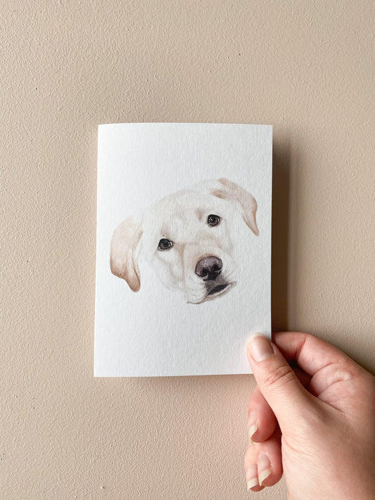 Ginny the Golden Labrador Card