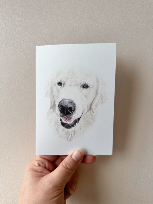 Murphy the Golden Retriever Card