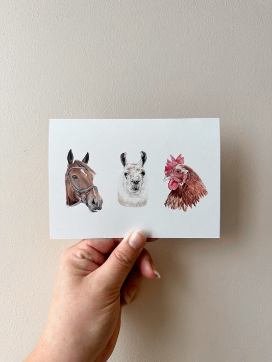 Farm Yard Friends Card