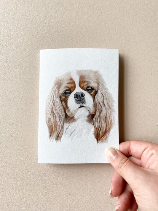 Cheddar the Kind Charles Cavalier Card