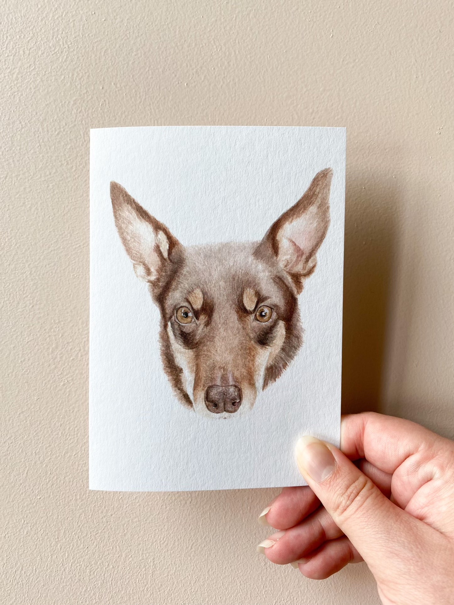 Luna the Kelpie Card