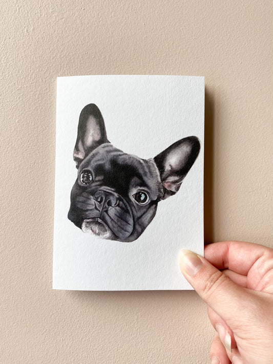 Hank the French Bulldog Card